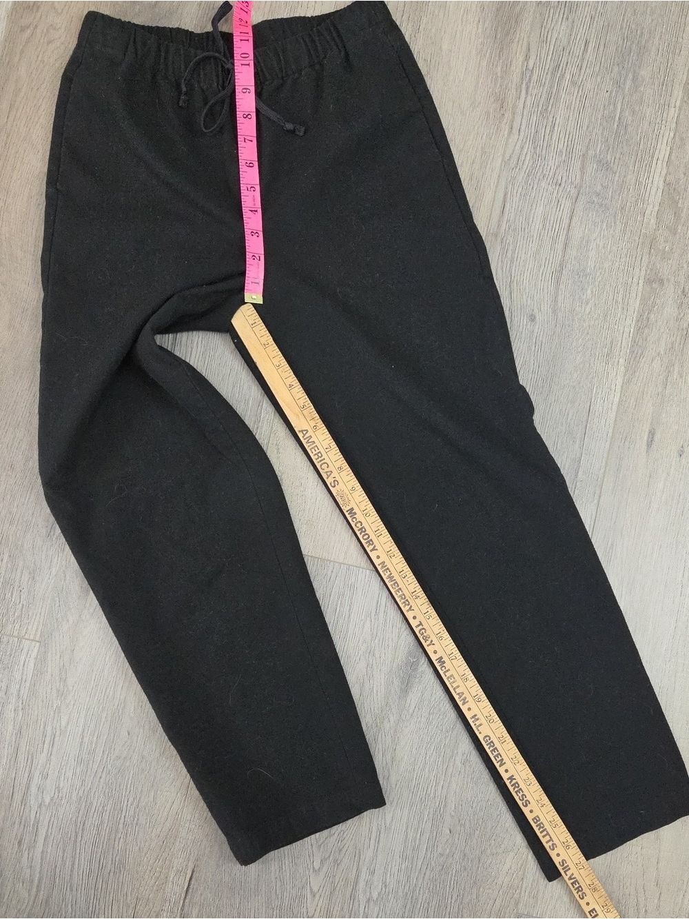 Aritzia The Group By Babaton "Jimmy" Black Mid Rise Twill Pants Size S - Picture 13 of 13